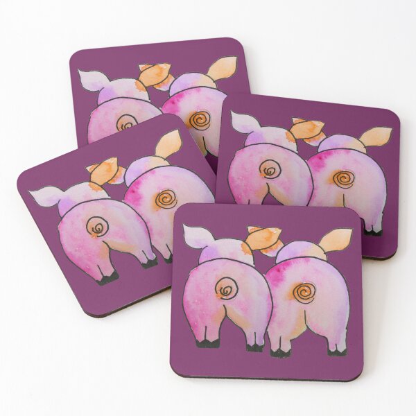 Item preview, Pig Butts designed and sold by TripleMoonCrafts.