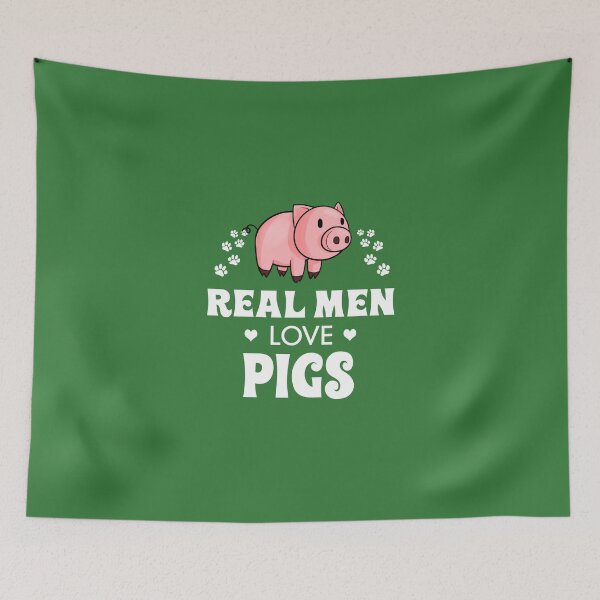 Item preview, Real Men Love Pigs  designed and sold by AlwaysAwesome.