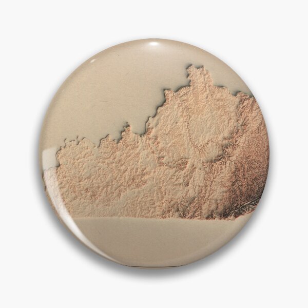 Item preview, Kentucky Shaded Relief Map 3D digitally-rendered designed and sold by ThinkAboutMaps.