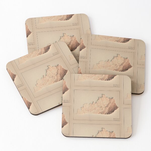 Item preview, Kentucky Shaded Relief Map 3D digitally-rendered designed and sold by ThinkAboutMaps.