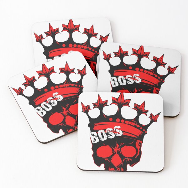 Item preview, boss, skull, king, skull king, pirate, comic, red, pimp, beast, college designed and sold by SavageLegion.
