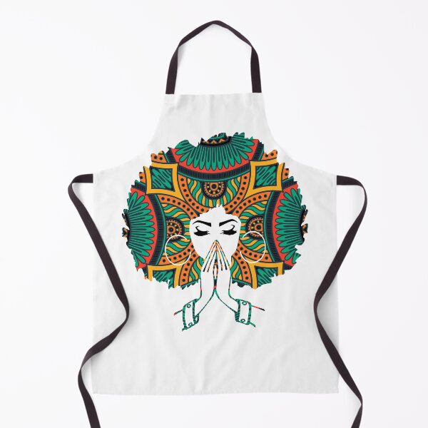 Item preview, Afro Natural Hair Black Queen Black Woman Praying designed and sold by Kamnna.