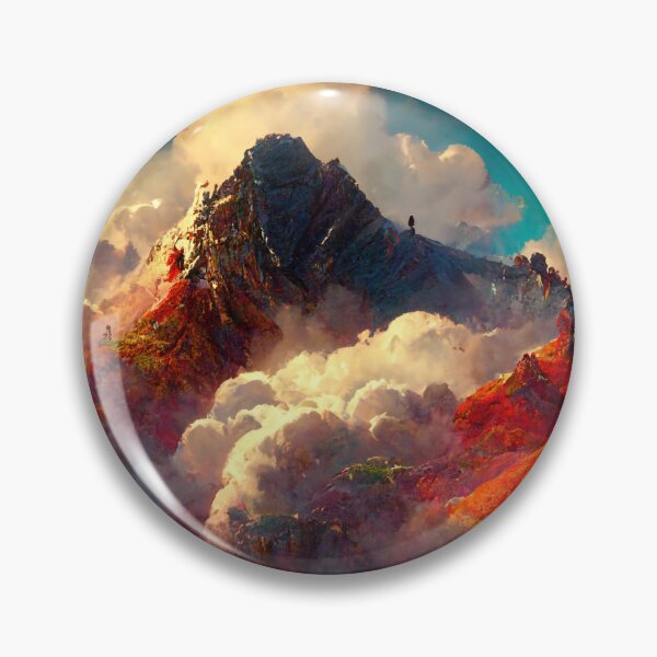 Item preview, Mountaintop Veiled in Clouds Concept Art designed and sold by RadicalWombat.