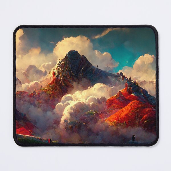 Item preview, Mountaintop Veiled in Clouds Concept Art designed and sold by RadicalWombat.