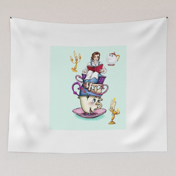 Item preview, Beauty Reading And Mrs. Potts Girl Bookworm designed and sold by HelmaNowak.