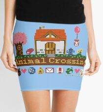 Animal Crossing Pixel house Mini Skirt
