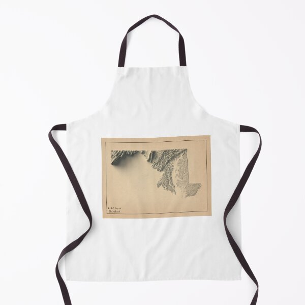 Item preview, Maryland Shaded Relief Map 3D digitally-rendered designed and sold by ThinkAboutMaps.