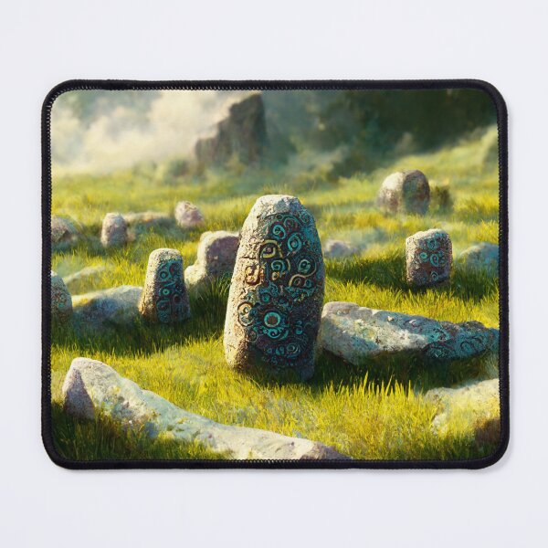 Item preview, Field of Ancient Runestones Digital Painting designed and sold by RadicalWombat.