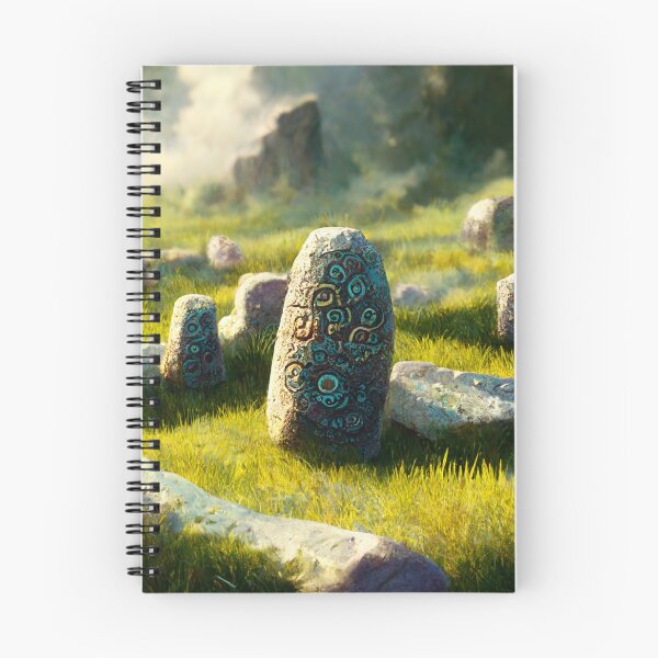 Item preview, Field of Ancient Runestones Digital Painting designed and sold by RadicalWombat.