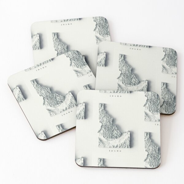 Item preview, Idaho Shaded Relief Map 3D digitally-rendered designed and sold by ThinkAboutMaps.