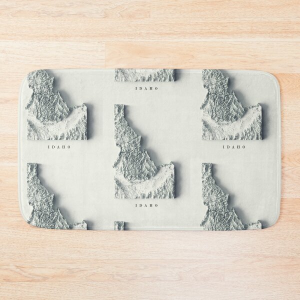 Item preview, Idaho Shaded Relief Map 3D digitally-rendered designed and sold by ThinkAboutMaps.