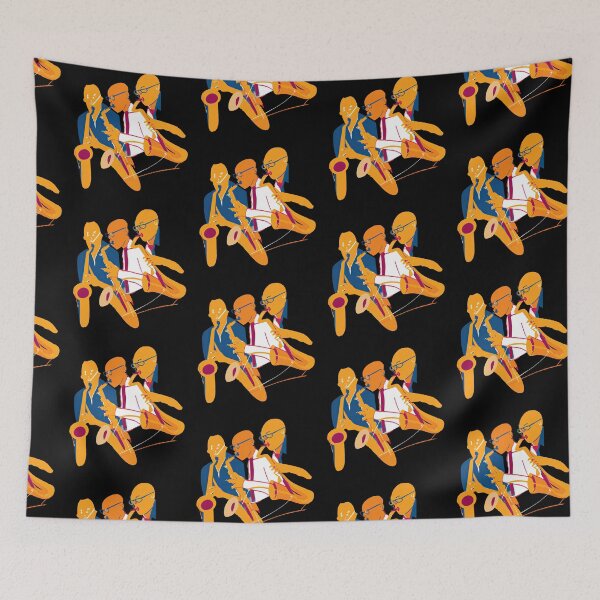 Item preview, Abstract Saxophone Trio Print designed and sold by ThePurpleMelon.