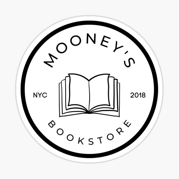 "Mooney's Bookstore" Sticker for Sale by redbubblebyuzka Redbubble