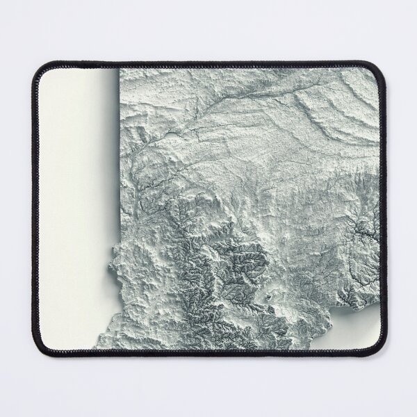 Item preview, Indiana Shaded Relief Map 3D digitally-rendered designed and sold by ThinkAboutMaps.