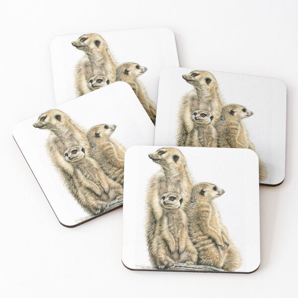 Item preview, Meerkats Family - Die Erdmännchen designed and sold by Arts & Dogs.