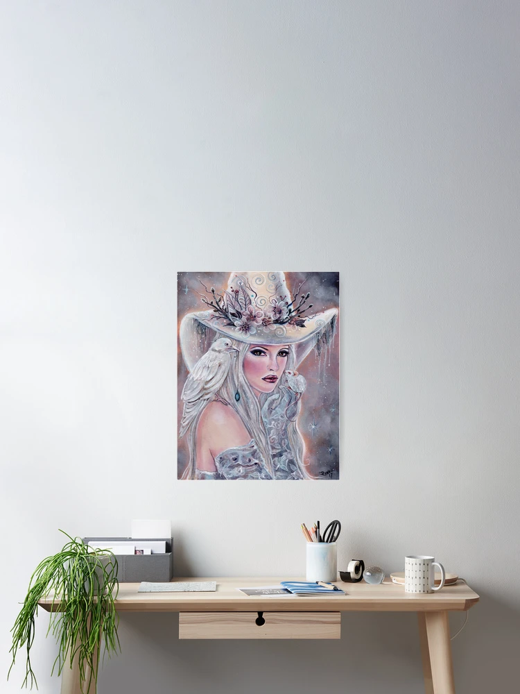 The white witch with Raven mouse by Renee Lavoie
