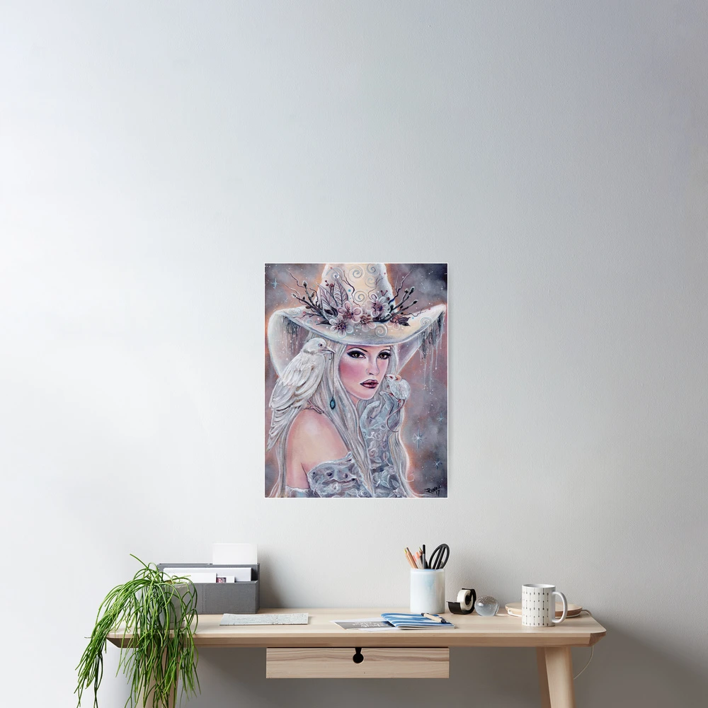 The white witch with Raven mouse by Renee Lavoie