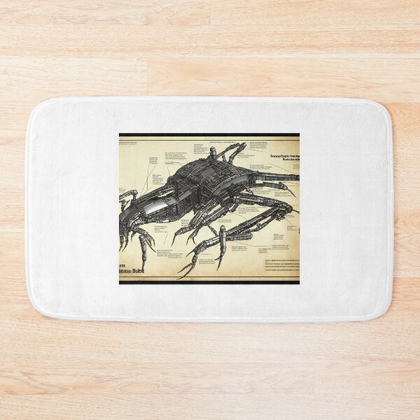 Item preview, Steampunk insect robot blueprints designed and sold by Omar Lopez-Rincon.