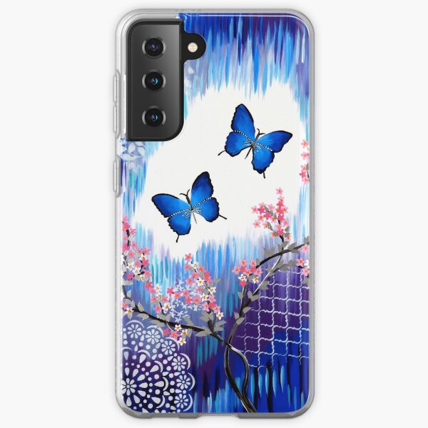 Blue Butterflies Samsung Galaxy Soft Case