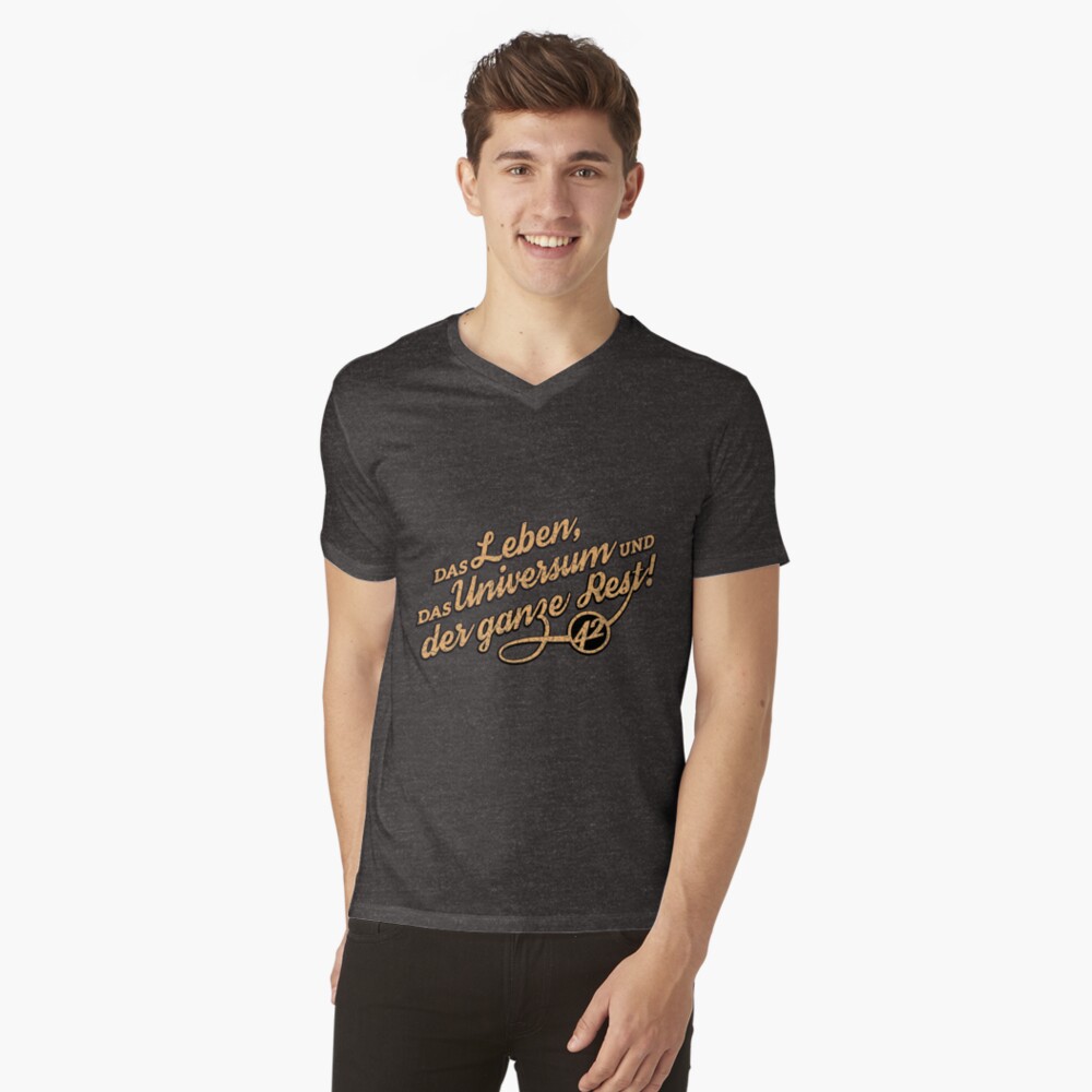 Artikel-Vorschau von T-Shirt mit V-Ausschnitt, designt und verkauft von dynamitfrosch.