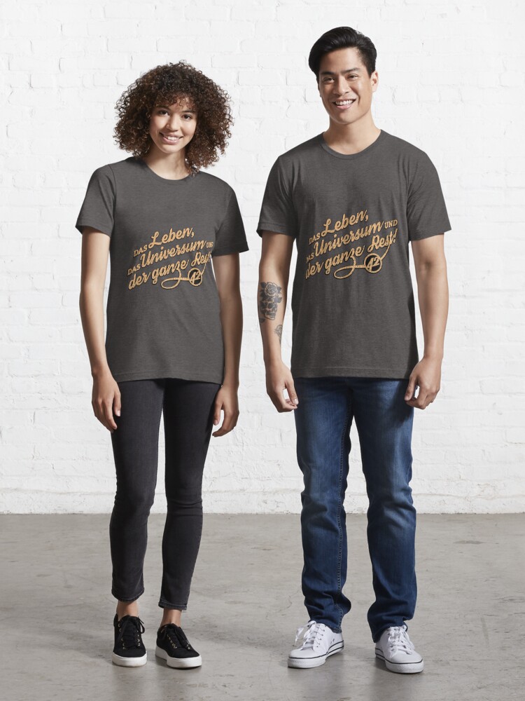 Essential T-Shirt mit Leben, Universum und der Rest, designt und verkauft von dynamitfrosch
