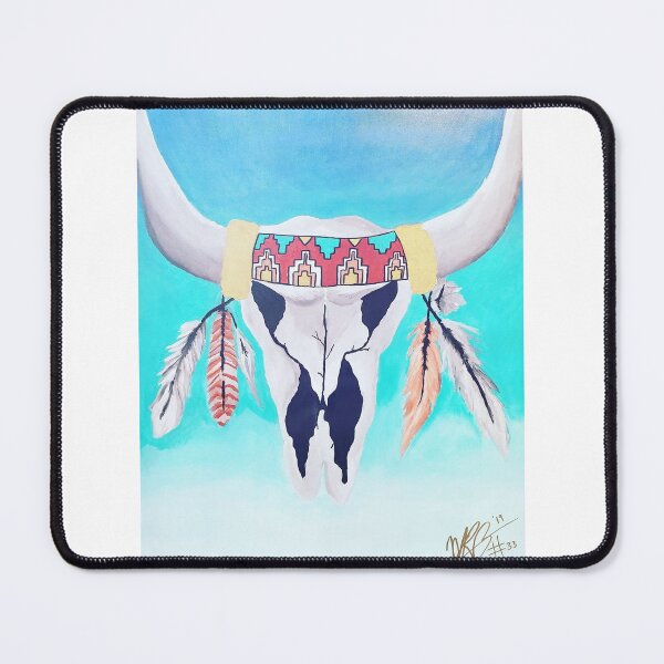 Item preview, Native Buffalo skull designed and sold by Nicholas Buffaloe.