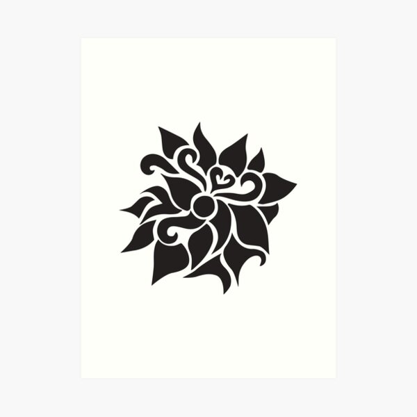 Flower Pattern 1 Art Print
