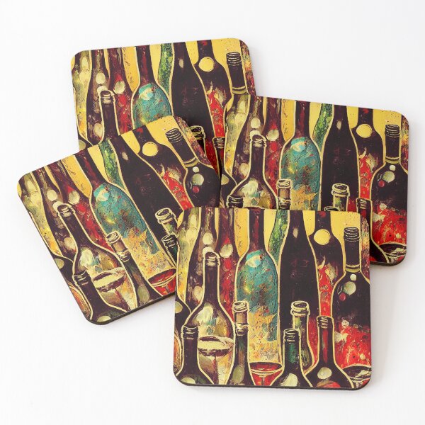 Item preview, Wine Bottles - Art Canvas - Poster designed and sold by lapart.