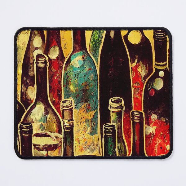 Item preview, Wine Bottles - Art Canvas - Poster designed and sold by lapart.