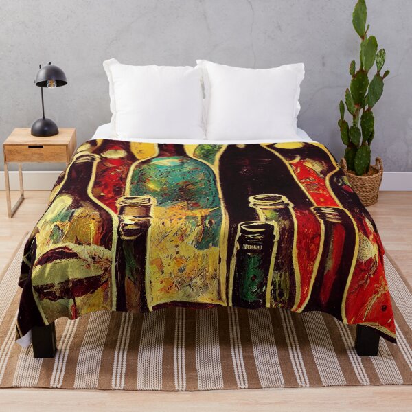 Item preview, Wine Bottles - Art Canvas - Poster designed and sold by lapart.