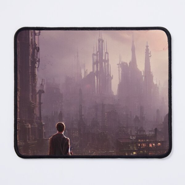 Item preview, A dream of steampunk city outskirts designed and sold by WolframSilver.