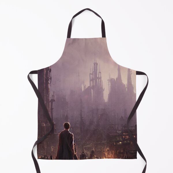 Item preview, A dream of steampunk city outskirts designed and sold by WolframSilver.