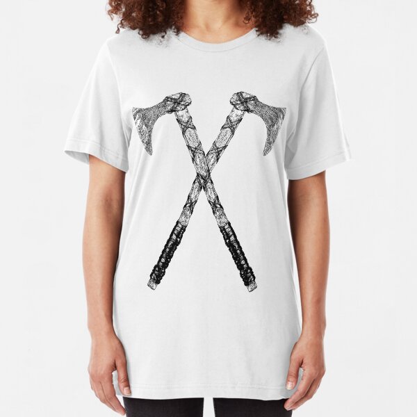 Warrior Viking Axe Slim Fit T-Shirt