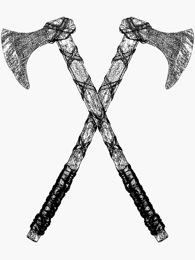 Viking Axe Stickers Redbubble