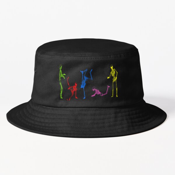 Item preview, Funny Neon Old School 80s Retro Break Dancing Skeletons  designed and sold by Bored Imagination .