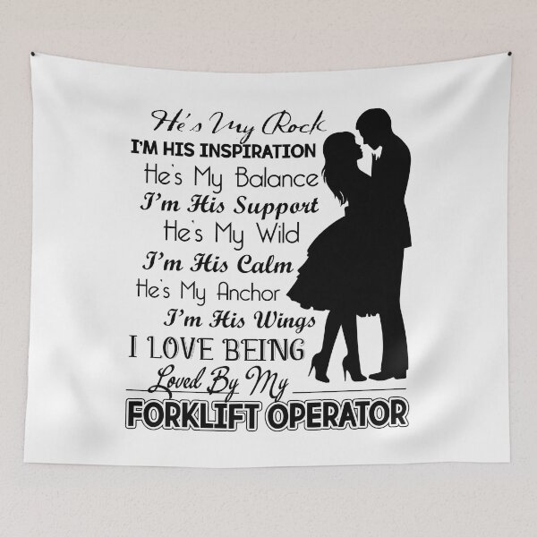 Item preview, I Love Being Loved By My Forklift Operator designed and sold by UnknownArtistt.