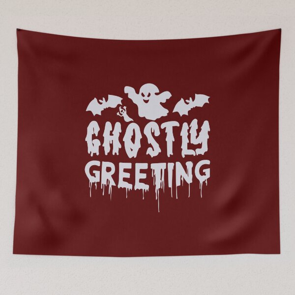 Item preview, Ghostly Greeting - Halloween Design designed and sold by NerimaxCreative.