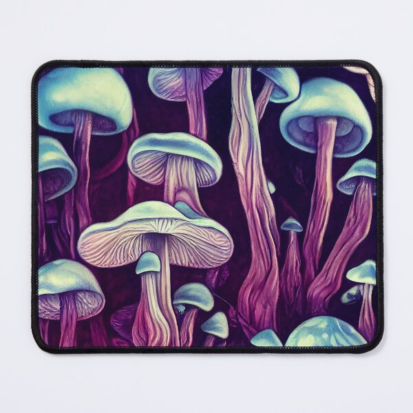 Item preview, Purple Mushrooms - Illustrated Beautiful Foresty Shrooms designed and sold by RottingDreams.