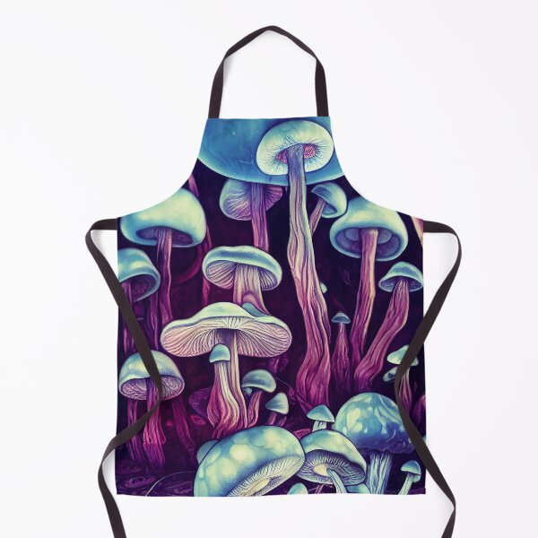 Item preview, Purple Mushrooms - Illustrated Beautiful Foresty Shrooms designed and sold by RottingDreams.