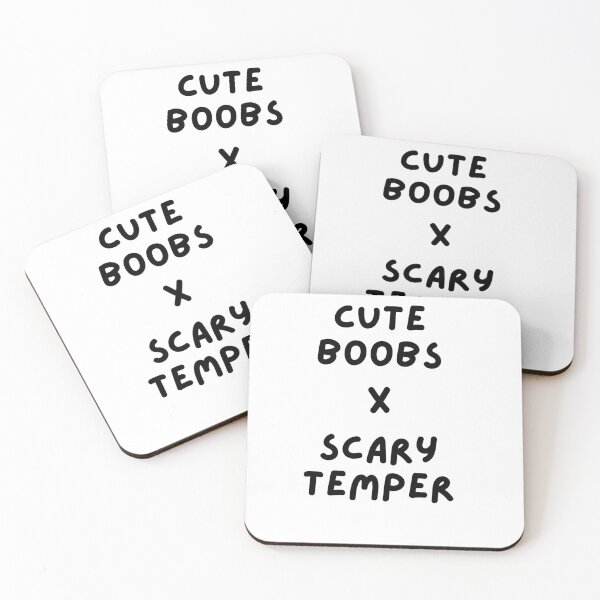 Item preview, Cute Boobs X Scary Temper Cute Funny Womens Women designed and sold by JellyBeenzz.