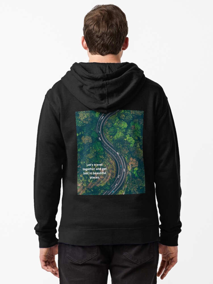 Thumbnail 1 of 5, Zipped Hoodie, travel designed and sold by zubiaqureshi.