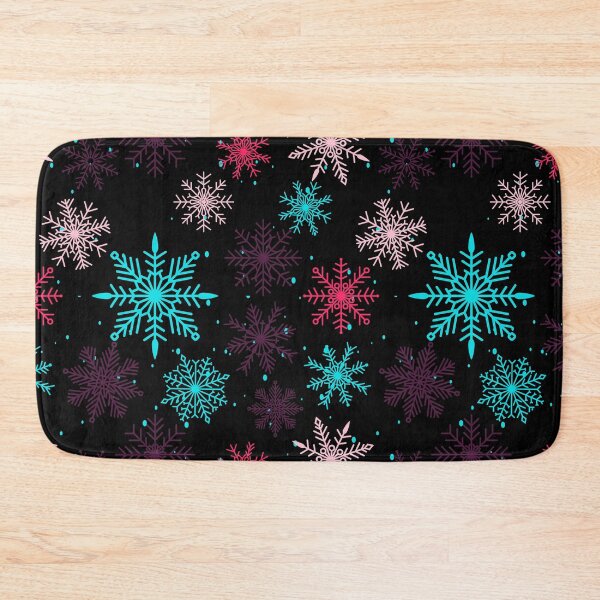 Item preview, colored snowflakes falling in winter designed and sold by huape.