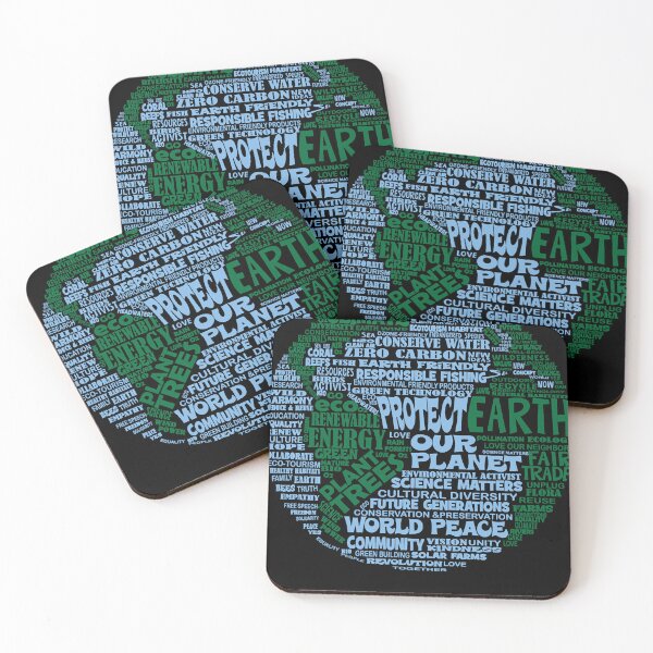 Item preview, Protect Earth - Blue Green Words for Earth  designed and sold by NAMEAJUANITA.
