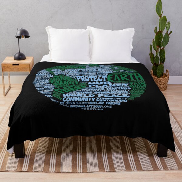 Item preview, Protect Earth - Blue Green Words for Earth designed and sold by NAMEAJUANITA.