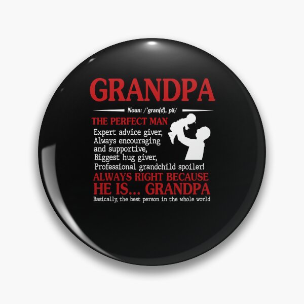 Item preview, Grandpa the perfect man funny cute happy vintage grandfather designed and sold by elizabethdawnn.
