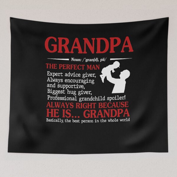 Item preview, Grandpa the perfect man funny cute happy vintage grandfather designed and sold by elizabethdawnn.