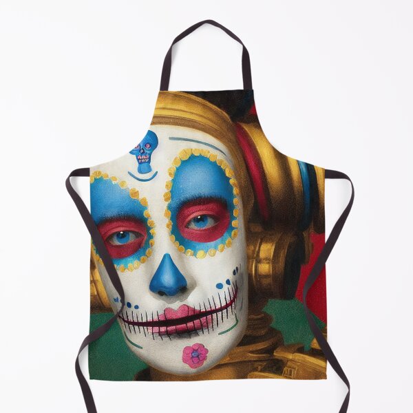 Item preview, Retro colorful catrina designed and sold by Omar Lopez-Rincon.
