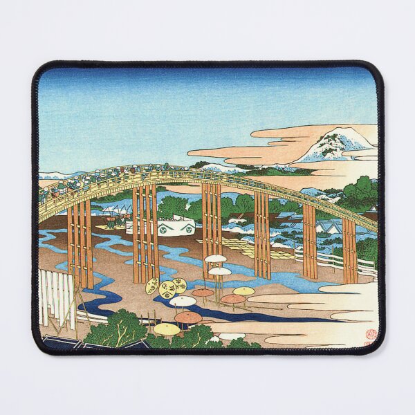 Item preview, Yahagi Bridge at Okazaki on the Tokaido by Katsushika Hokusai designed and sold by Takeda-art.