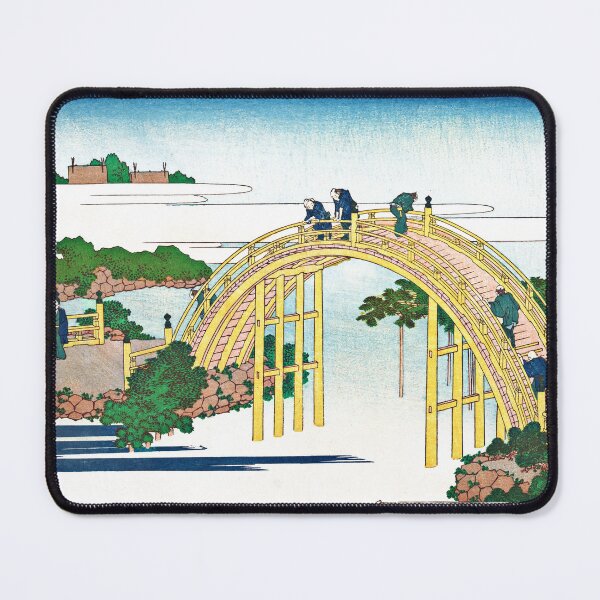 Item preview, The Arched Bridge at Kameido Tenjin Shrine by Katsushika Hokusai designed and sold by Takeda-art.