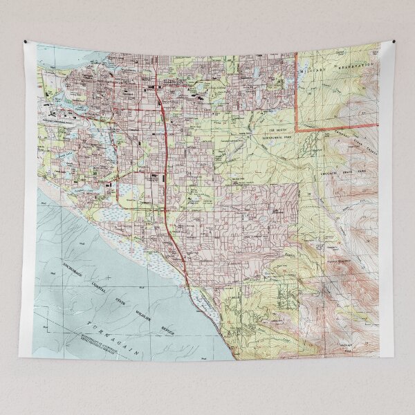 Item preview, Anchorage Alaska Map (1994) designed and sold by BravuraMedia.